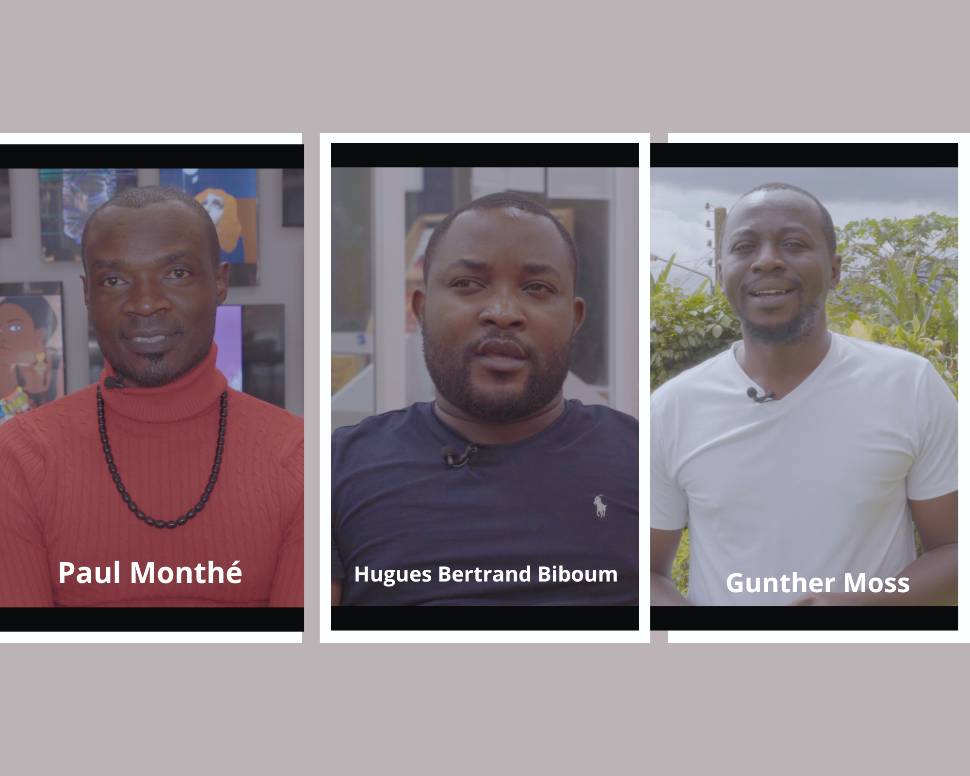 Minimalist Family Three Photo Collage